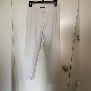 Brandy melville flowey canvas white pants